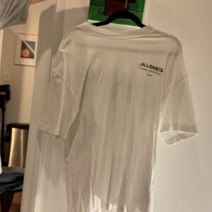 All Saints White Graphic Tee